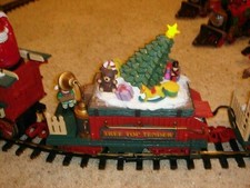 New Bright Holiday Express TREE TOP TENDER 384 387 train sound TESTED VIDEO