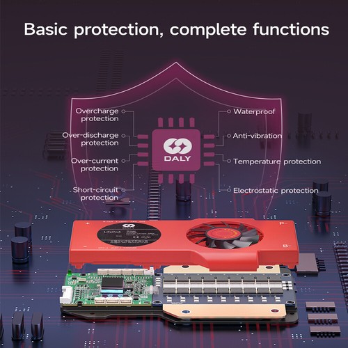 Daly 4S 12V 200A LiFePo4 Smart Fan BMS Common Port w/Balance+Bluetooth Module - Picture 16 of 30