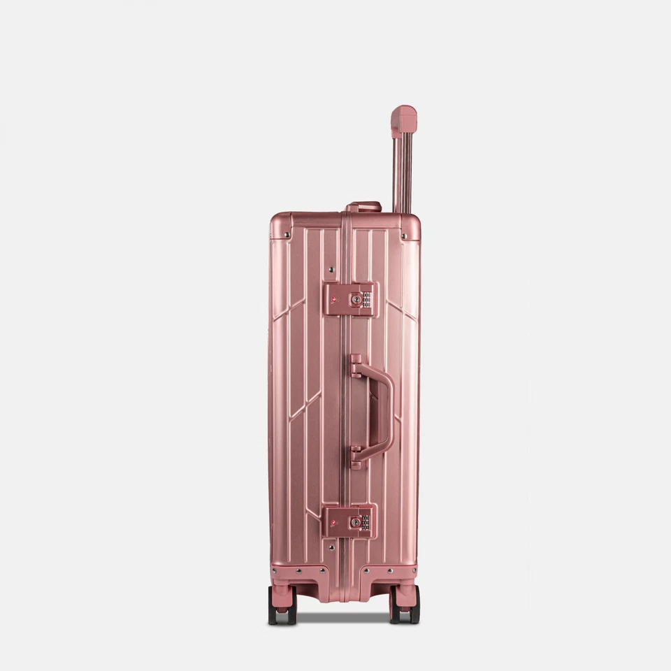 Koffer Aluminium Reisekoffer Rosegold Gundel Alu Trolley Check-in 66x43x23cm - Bild 3 von 4
