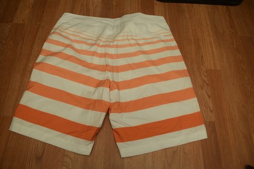 Pantalones Cortos ARMANI EXCHANGE A/X Para Hombre XL Naranja Rayas - Imagen 6 de 7