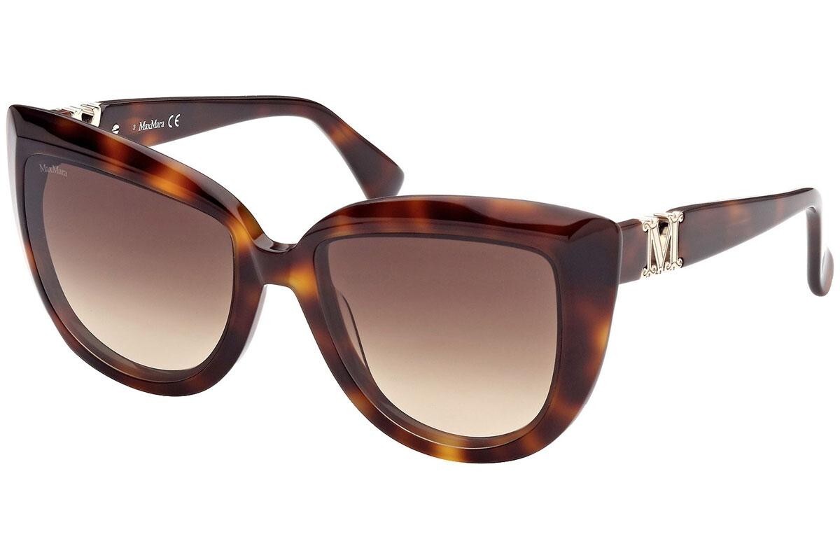 MaxMara Emme Sunglasses with box MAX MARA Emme MM0029 52F Brown Shell Cat Eye Sunglasses  main image 2