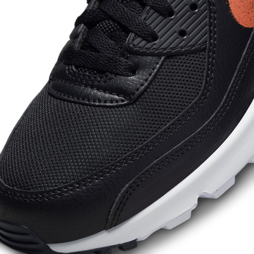 Nike Air Max 90 Black University Gold Orange Sneaker Shoes 40 US 8.5 FJ4229-001 - Picture 7 of 8