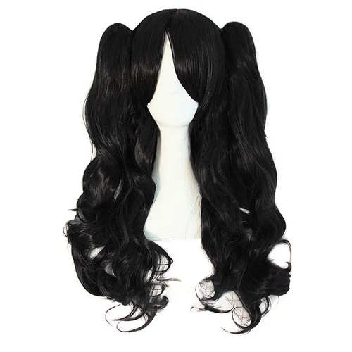Mapof Beauty 28" Long Wavy Cosplay Wigs Lolita Curly Wavy 2 Ponytail Hair - Picture 22 of 47