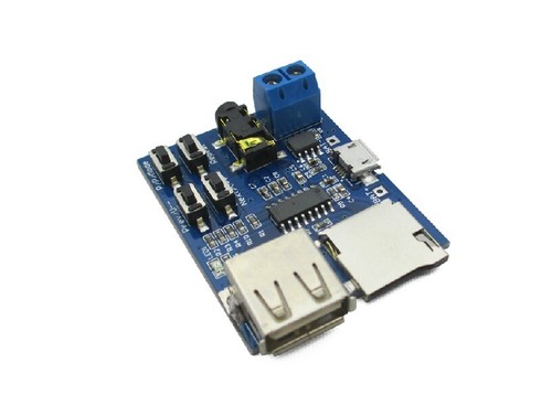 TF Card U Disk MP3 Format Decoder Board Audio Decoding Module W/ Amplifier