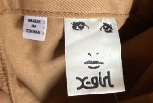 X-GIRL Sz M Beige Straight Wide Leg Cotton Lightweight Womens Bib Overalls $170 - Picture 12 of 15