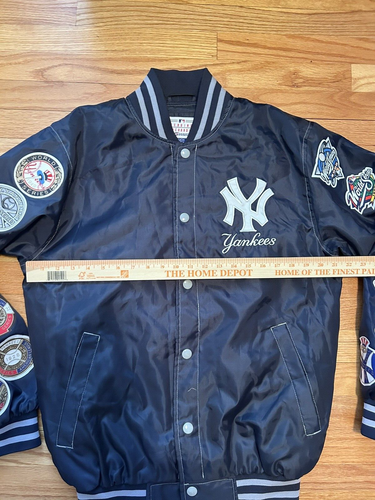 VTG S New York Yankees Varsity Jacket World Series Patch GIII By Carl Banks - Picture 6 of 12