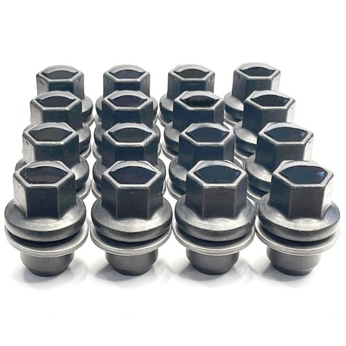 16 Genuine Land Rover OEM Wheel Nuts + 4 Locks 14x1.50 MY23 Black Sport L320 - Picture 1 of 9
