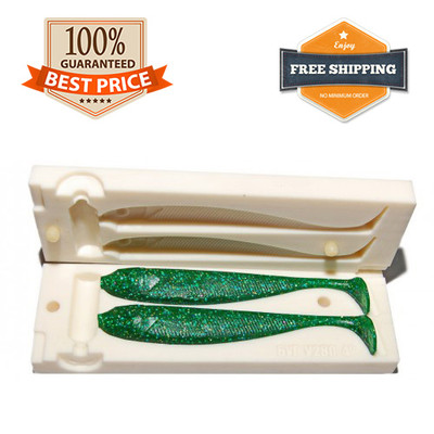 Lieblingsköder Sheriff Fishing Bait Mold Shad DIY Lure 2 cavity 100-125 mm