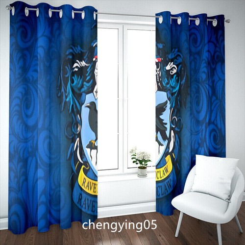 3D Harry Potter Made Pair Thick Thermal Blackout Curtains Ring Top Eyelet Gifts - Picture 39 of 42