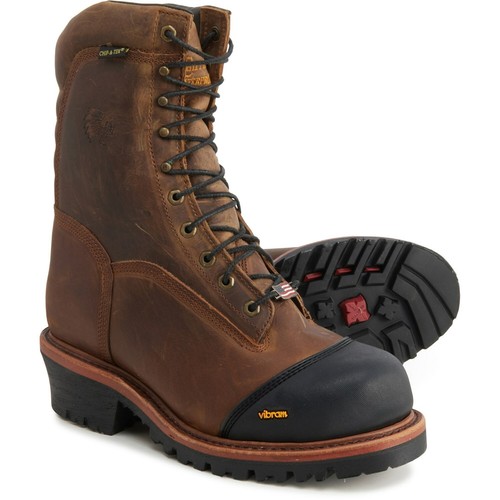 Chippewa 9" Grimstad Golden Arbeitsstiefel Sicherheit Zehen Herren Extraweit 8 8,5 9 9,5 3E - Bild 12 von 12
