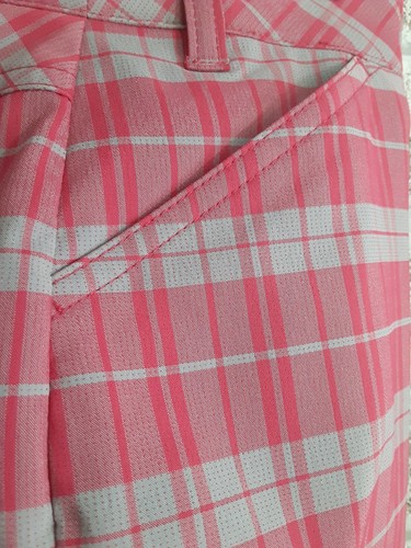 Pantalones cortos de golf para mujer A/U/R talla 12 rosa/gris atléticos - Imagen 2 de 7