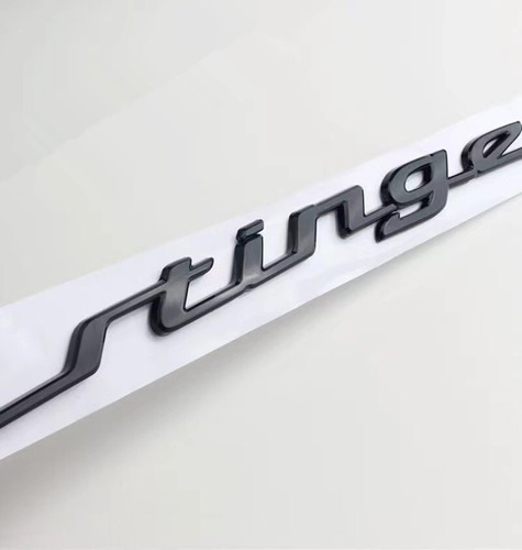 Gloss Black 3D Car Stinger Letter Emblem Rear Trunk Lid Sport GT Line - Bild 1 von 2