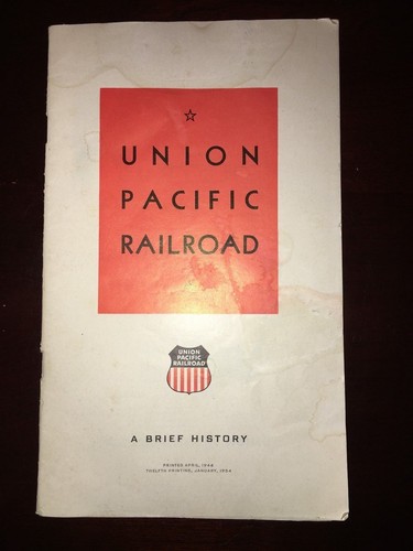 Vintage Lot Union Pacific Railroad UP Timetable Notepad A Brief History Book - Picture 2 of 10