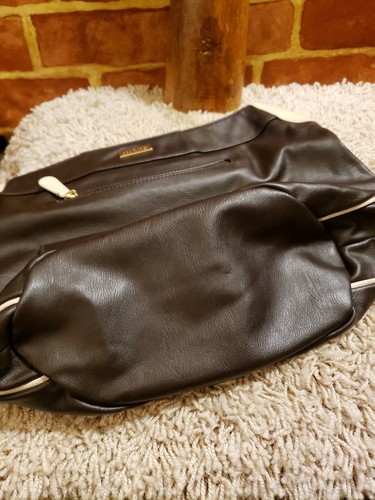 MICHE Prima Shell Dominique Rich Espresso Brown VEGAN Leather Gold Hardware 2832 - Picture 4 of 8
