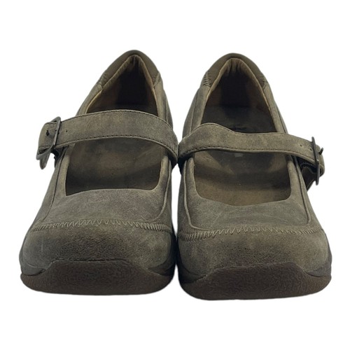DANSKO Womens 6.5 37 Leather Maryjane Clogs Mules Comfort GRAY WORN ONCE - Picture 9 of 12