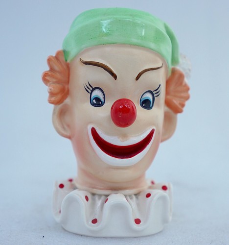 Poltergeist Clown erschreckend antik Keramik paranormal Napco 1958 Horror Kult - Bild 8 von 10
