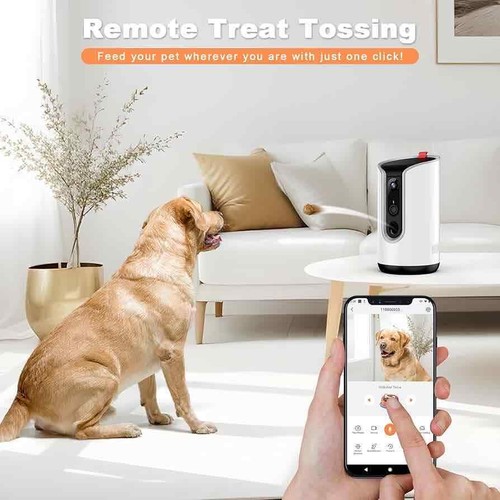 New Ursii Camera + Treat Dispenser 360 View Night Vision Pet Camera - 第 2/12 張圖片