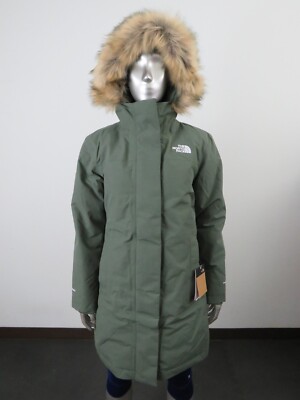 NWT Womens The North Face TNF Arctic Parka Down Warm Winter Jacket - Thyme  Green 