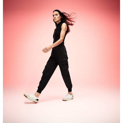 FitFlop HE6-328 Rally Evo Ladies Urban White & Black Suede Lace Up Trainers - 第 12/22 張圖片