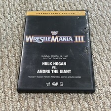 WWF Wrestlemania III Championship Edition 2 DVD Set Hulk VS Andre The Giant, WWE