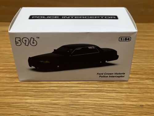 596 Model 1:64 Black FORD CROWN VICTORIA POLICE INTERCEPTOR Unmarked RTS Limited - Picture 11 of 13