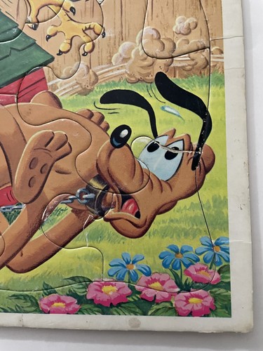 VINTAGE DISNEY GOOFY & PLUTO WHITMAN LOT of 2 FRAME-TRAY PUZZLES #4510C & #4510D - Picture 11 of 11
