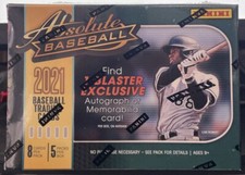 ⚾ NEW 2021 Panini - Absolute  MLB Baseball 40 Card Blaster Box, Factory Sealed ⚾