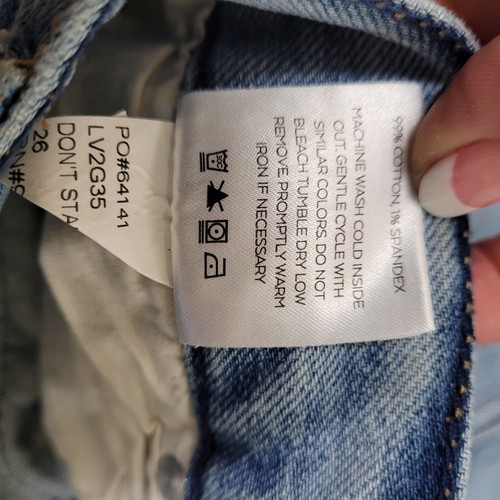 Level 99 Road Trip 5PKT High Rise Straight Relaxed Jeans Distressed Women 26 - Picture 17 of 18