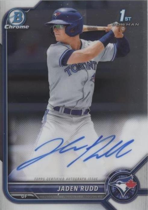 2022 Bowman Chrome - Jaden Rudd #CPA-JR - 1 of 1