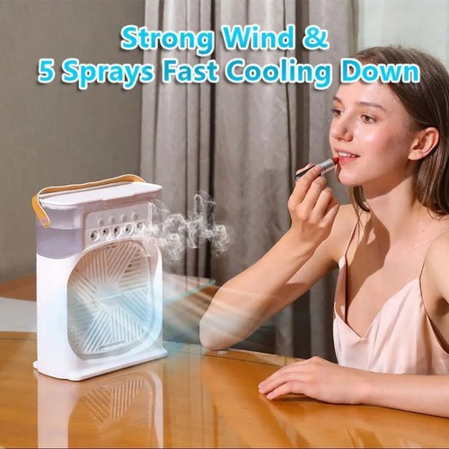 Cooling Fans 6 inches 1 Free Ice Pack Adjustable Mobile  - Picture 1 of 11