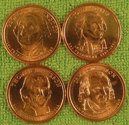 2007 - 2016, 2020 Golden Presidential Dollars, Complete Uncirculated 40 Coin Set - Picture 2 of 12