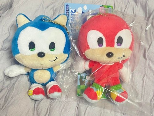 Sonic the Hedgehog Sonic and Knuckles Juego de 2 Amigos Peluche Mascota Llavero Nuevo - Imagen 23 de 24