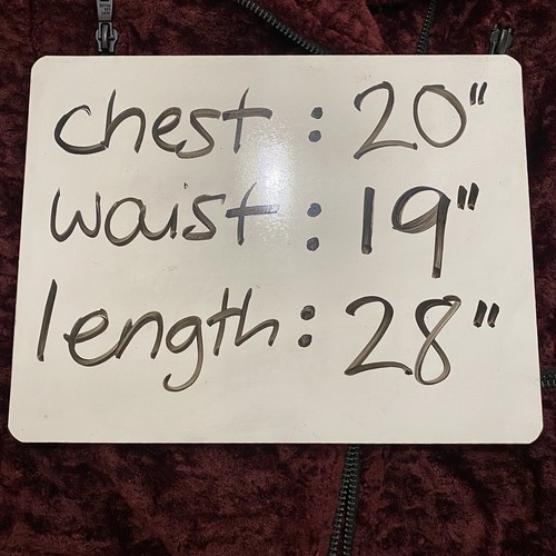 Avec Les Filles Burgundy Curly Faux Fur Sherling Motorcycle Moto Jacket Small - Picture 10 of 10