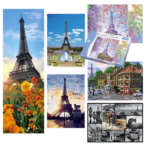 Trefl 300 1000 2000 6000 Teile großes Erwachsener Paris Eiffelturm Puzzle NEU - Bild 1 von 20