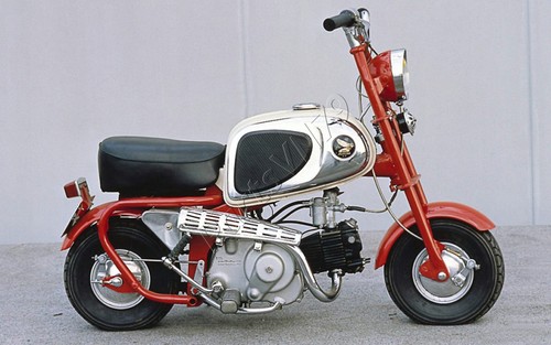 Protezione scudo termico scarico per tubo marmitta Honda Monkey CZ100. Protez... - Foto 2 di 8
