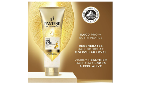 Pantene Molecular Bond Repair Acondicionador Profundo Cabello 150 ml (Pack de 1) - Imagen 2 de 4