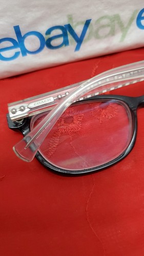 COACH HC6072 5327 Black Glitter/Crystal 52¤17 135 Square Eyeglasses "Frame Only" - Picture 21 of 24