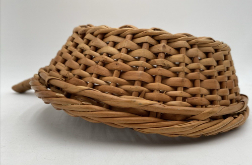 Vintage Church Offertory 13" Antique Handmade Collection Basket with Handle VGC - 第 10/24 張圖片