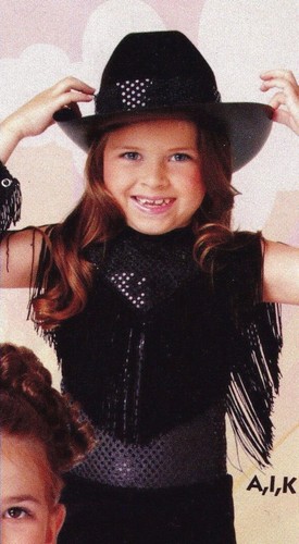 COUNTRY WESTERN FAUX SEQUIN FRINGED COWBOY COLLAR GIRLS szs 4 colors - Picture 6 of 11