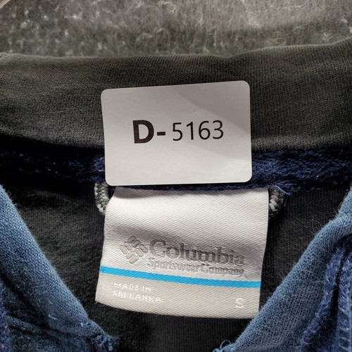 Columbia Men Sweatshirt Small Blue Hoodie Logo Embroidered Full Zip Long Sleeve - Picture 6 of 7