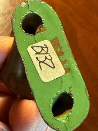 Vintage Barclay B132 782 Leaning Out Field Phone GREEN Cast Helmet VG paint! - Picture 6 of 6
