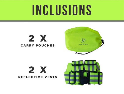 Neon Yellow Reflective Safety Vest 2-pack – Lightweight, Adjustable, and Elastic - Picture 5 of 8