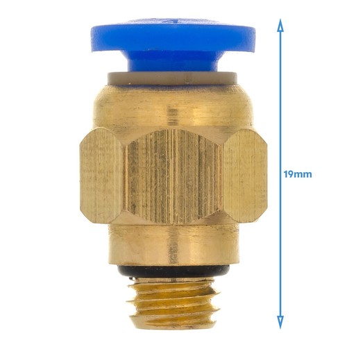 5pcs Brass 4mm Tube - M6 BSP Male Thread Pneumatic Fitting PC 04-M6 Connector - Picture 2 of 5