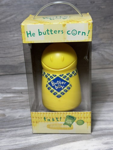 Butter Boy By Talisman Designs “He Butters Corn!” Rare Yellow Frog BB-Y - Picture 1 of 7