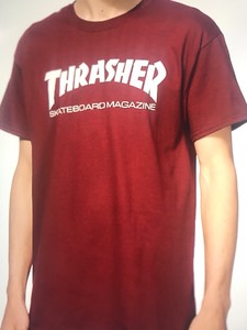 thrasher t shirt red