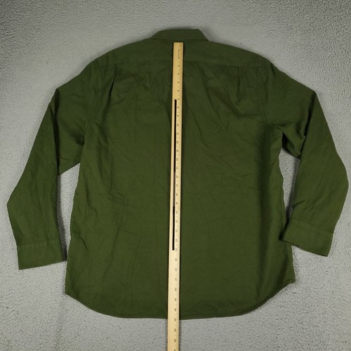 Banana Republic Shirt Mens Size XL Green Standard Fit Button Up Long Sleeve - Picture 3 of 7