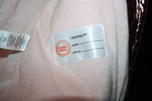 Wonder Nation Girls Hooded Metallic Rose Gold Puffer Jacket Size L/G 10-12 - Picture 3 of 8