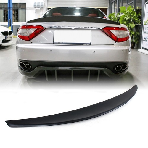 Matte Black Rear Trunk Spoiler Boot Wing for Maserati Gran Turismo Coupe 2012-14 - Picture 1 of 11