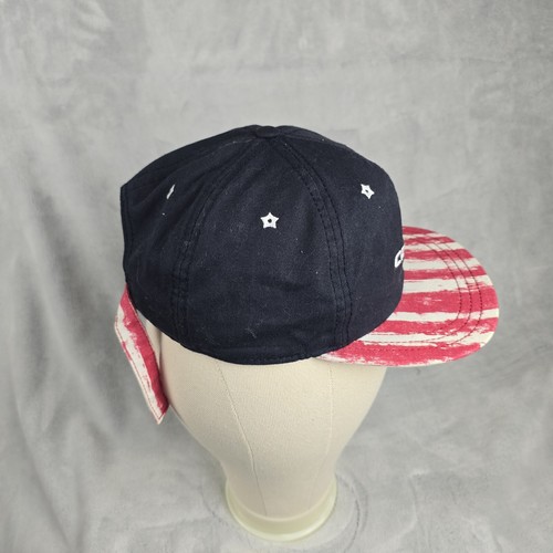 Converse All Star Adjustable Hat Mens Blue Red Flat Bill Strapback - Picture 3 of 8
