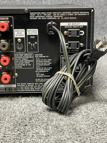 Sony STR-DE925 ๐๏ธ Dolby Digital 5.1 FM/AM Receiver โ 110W x5 โ DTS - Picture 12 of 15